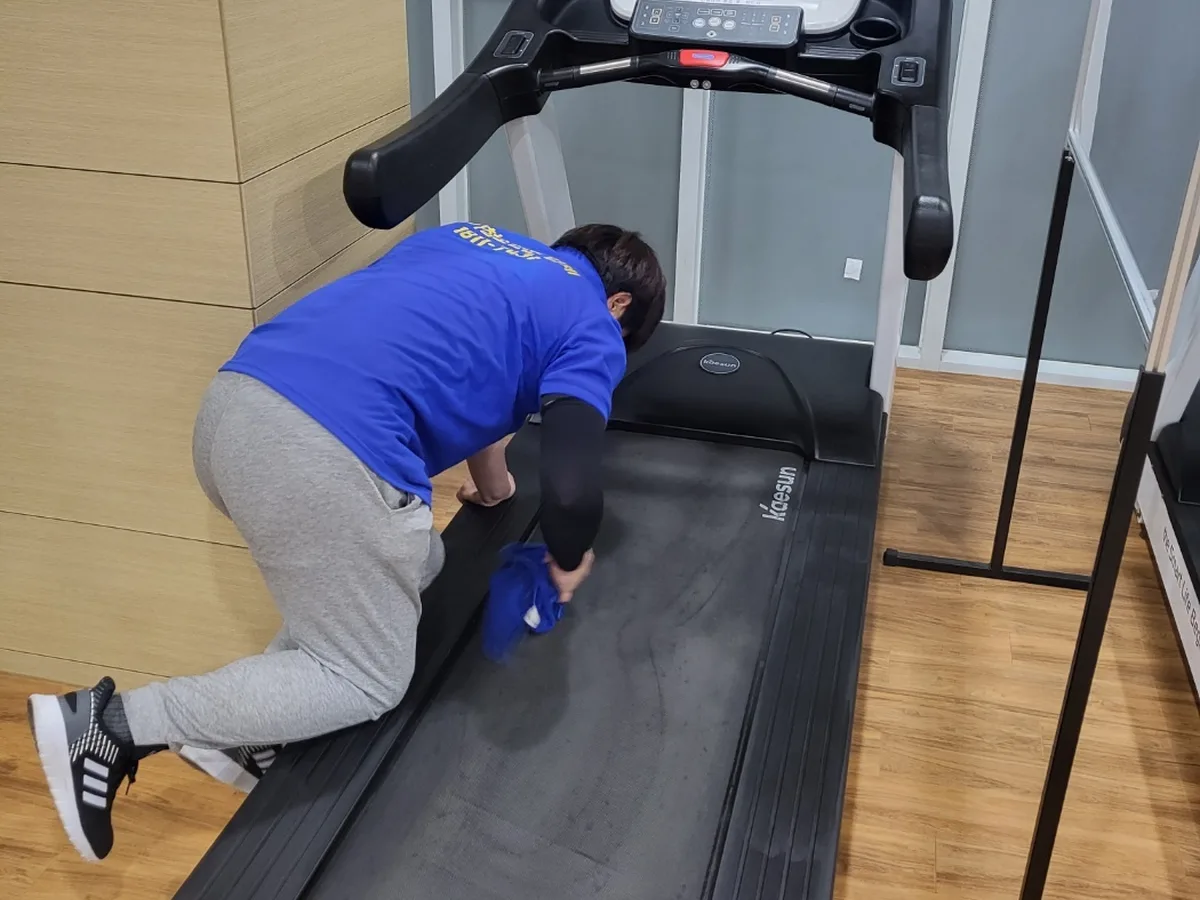미추홀구 숭의동 피트니스 라커 검사실 위생청소 사례 - 행진크린